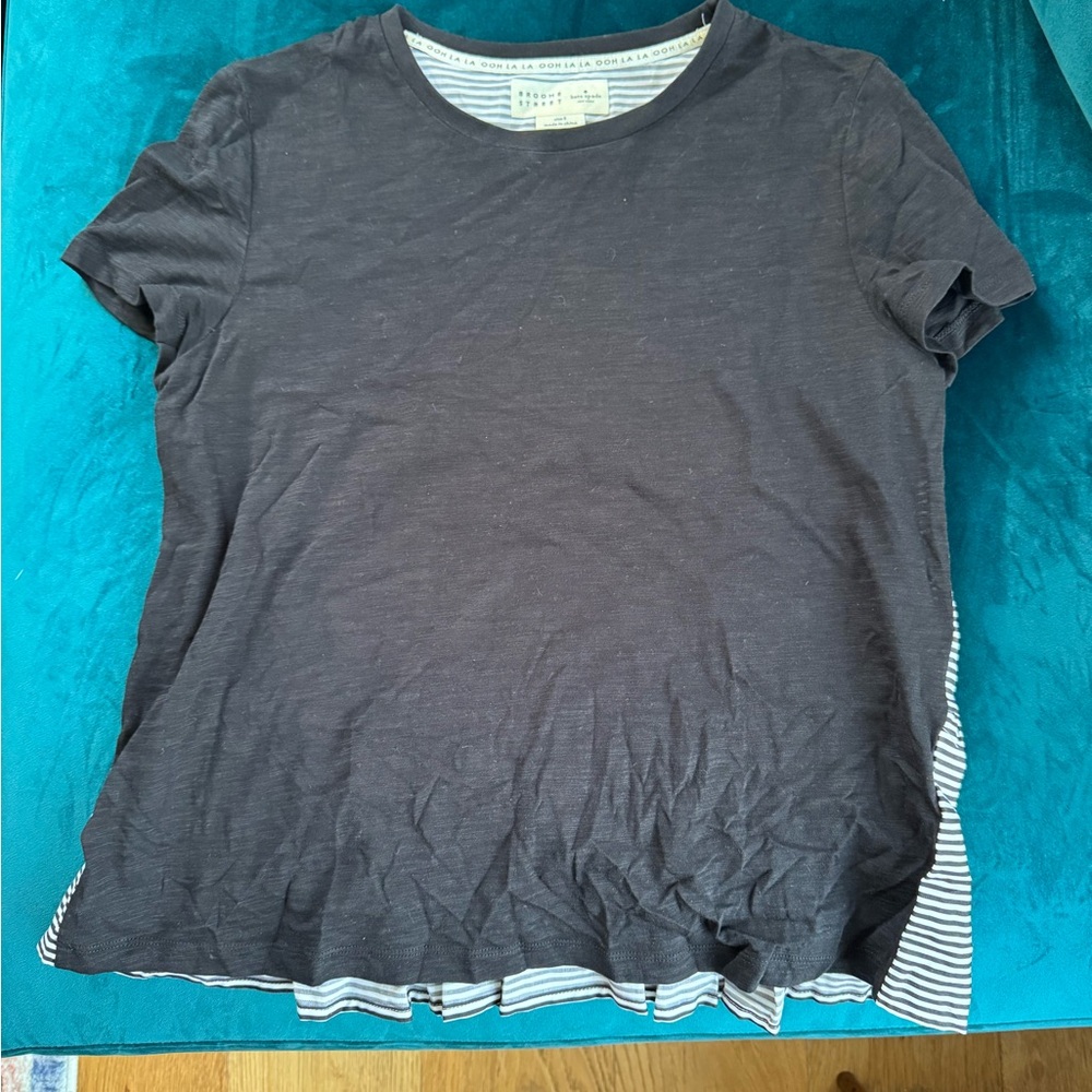 Kate Space Black/Striped T-Shirt